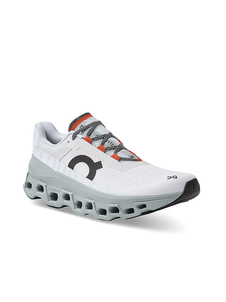 ON Herren Laufschuhe Cloudmonster FROST SURF weiß